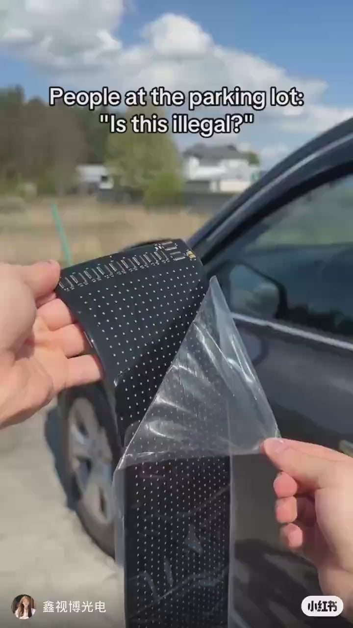 Eye Light Panel with Flexible Programmable Foldable LED Display, Controlled for Car, Truck, Shop, Waterproof