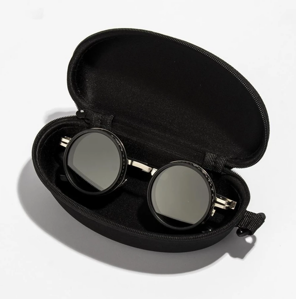 FANHUI Adjustable Darkening Sunglasses, 9-Level Polarized UV400 Fishing Sunglasses with ND Filter